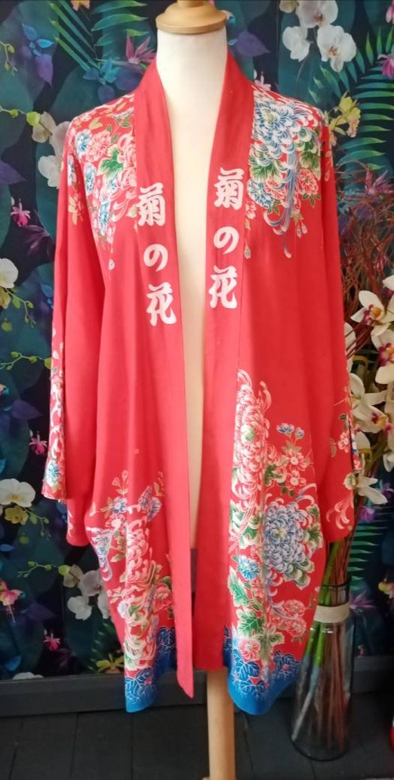 Vintage Japanese Kimono-Art Deco Japanese Kimono … - image 7