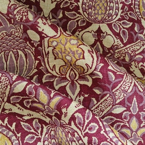 Morris & Co Granada Linen Fabric-William Morris Designs-Morris Compilation Fabrics