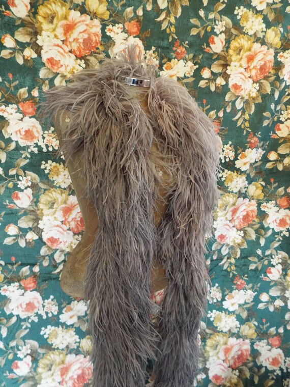 Vintage Ostrich Feather Boa~Art Deco,Super Long Os