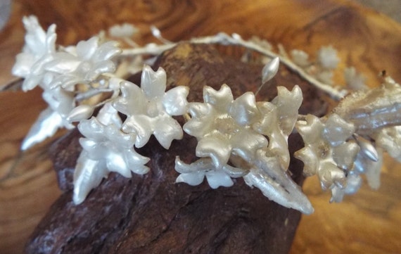 Vintage Wax Tiara~1930s Wax Flower~1930s Wax Tiara