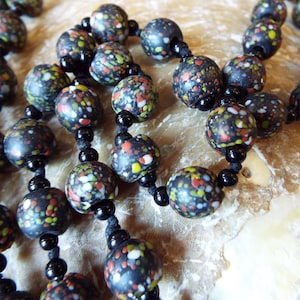 Vintage Venetian End of the Day Beads~Art Deco Hand knotted Beads