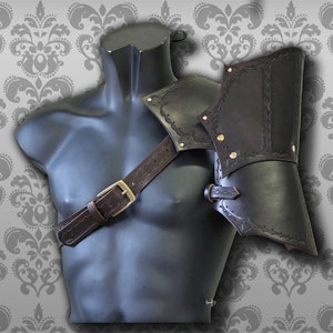 Black Pauldron Gothic Victorian Steampunk
