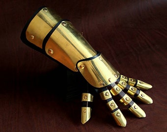 Steampunk Fantasy Vampire armor gauntlet glove hand cosplay