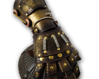 Steampunk armor gauntlet glove