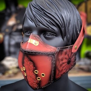 Steampunk rote Maske