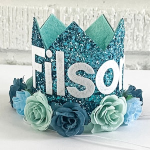 Dog Birthday Party Hat with Name, Birthday Crown with Personalized Dog Name, Boy Birthday Party Hat, Dog Birthday, Dog Outfit