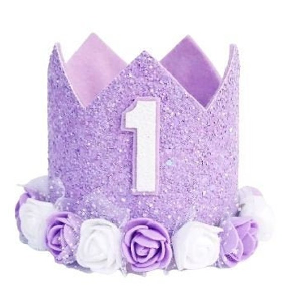 Purple First Birthday Crown, First Birthday Outfit Girl, Girl Dog Photo Prop, First Birthday Crown, 1st Birthday Crown, Purple Birthday, Dog