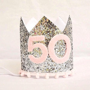 Birthday Crown Adult, 50th Birthday Crown For Adult, 50th Birthday For Her, Fiftieth Birthday Crown, 50th Birthday Ideas, Turning 50, Gift