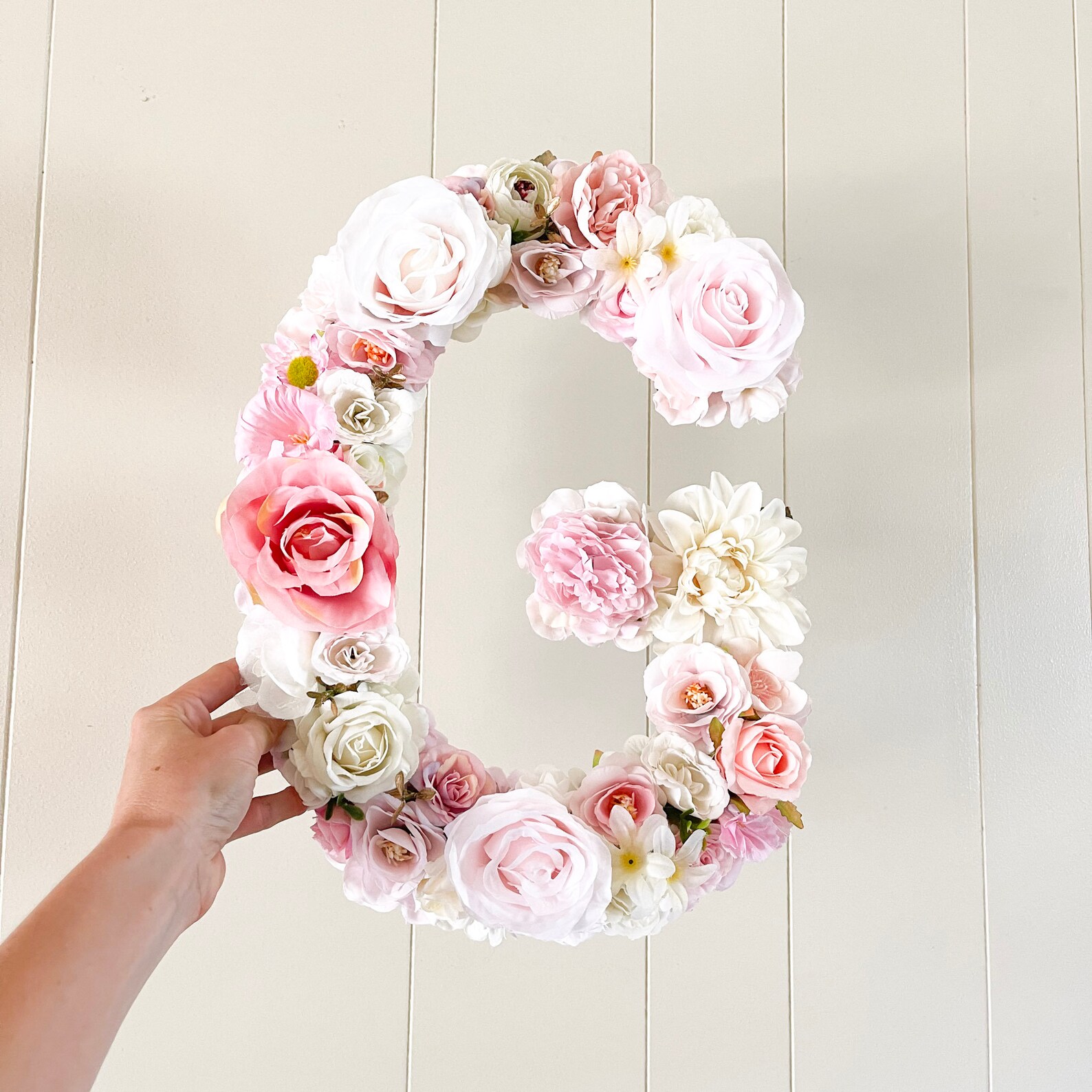 Personalized Floral Letter Flower Letter Silk Flower Letter Etsy