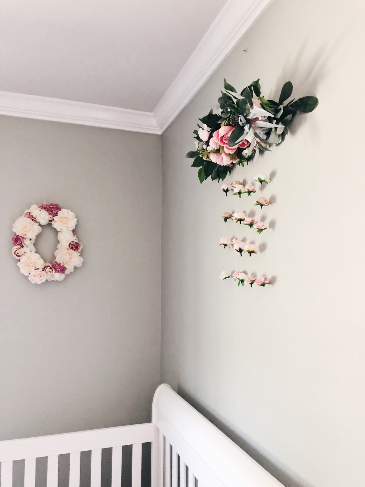 Baby Girl Shower Flower Wall Decor Baby Shower Decor Etsy