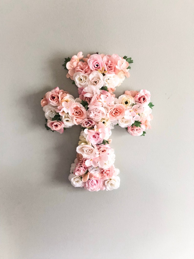 Baptism Decorations Girl Baptism Cross Baptism Banner Etsy