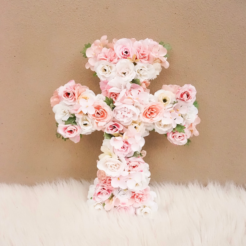 Baptism Decorations Girl Baptism Cross Baptism Banner Etsy