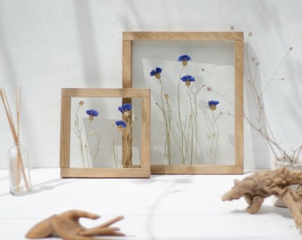 Framed wall art Set - Framed Botanicals - Dried flowers - Real Pressed Flowers - Glass Hanging Frame - Pressed flower frame - Wall decor Set