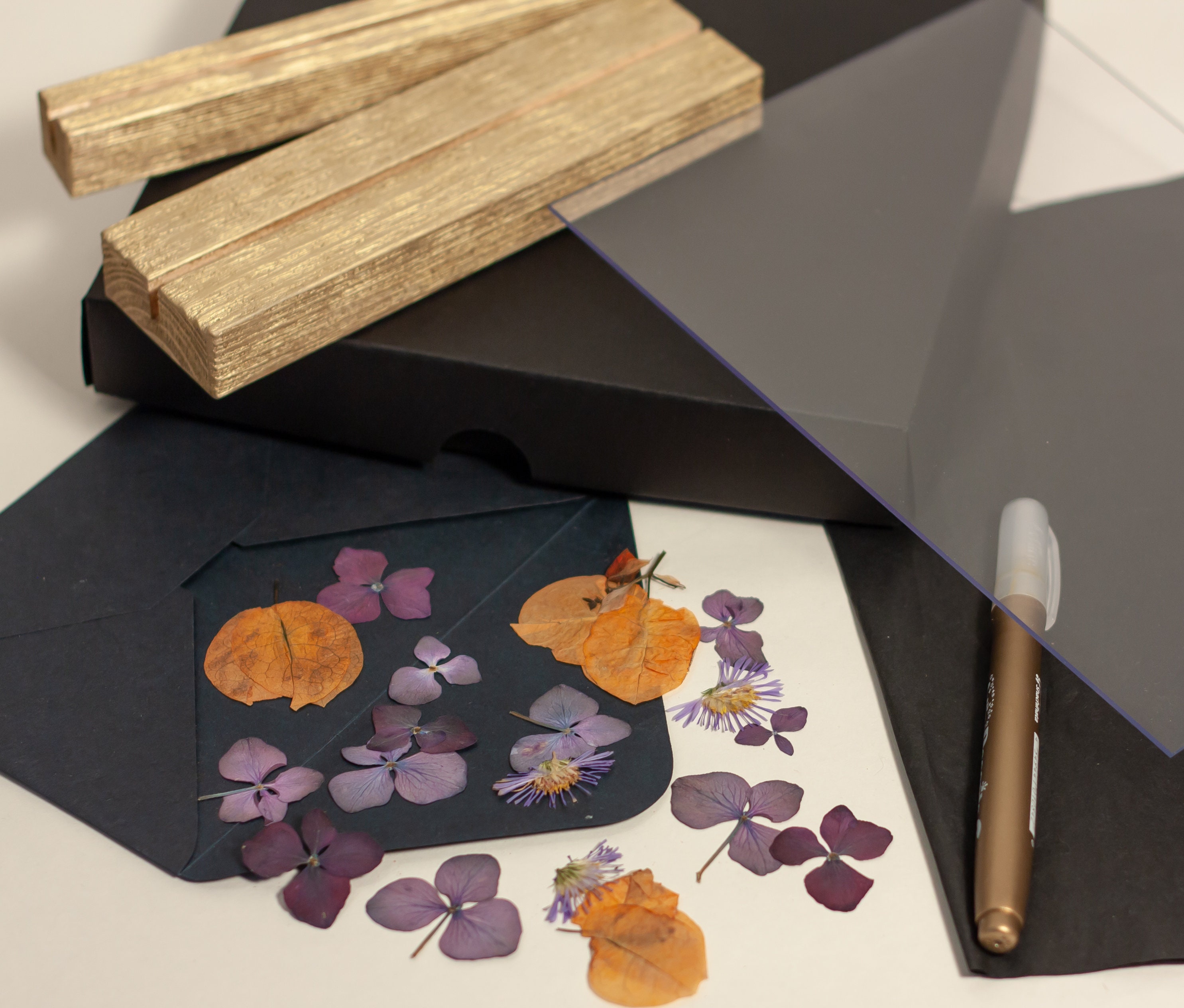 Pressed Flower Art Personalized DIY Kit Floral Collage Etsy