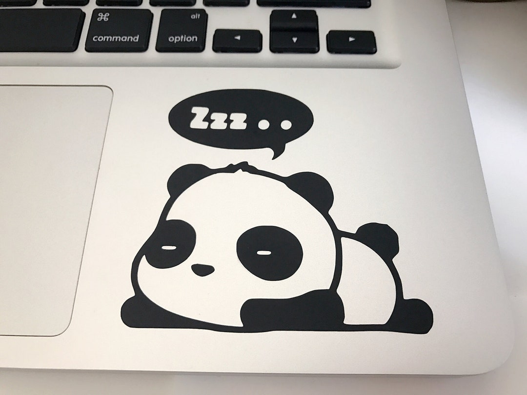 Panda Laptop Decal Panda Car Decal Etsy