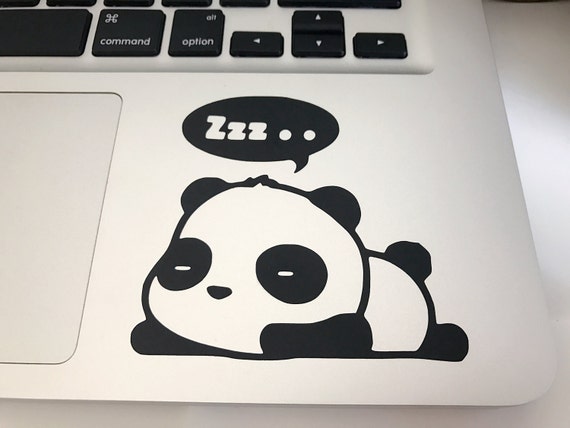 Panda Laptop Decal Panda Car Decal | Etsy