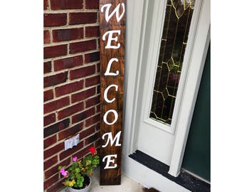 Welcome Sign for Front Porch, Porch Decor, Entry Way Decor, Welcome Wood Sign, Patio Decor, Welcome Decor, Outdoor Sign, Home Wood Sign