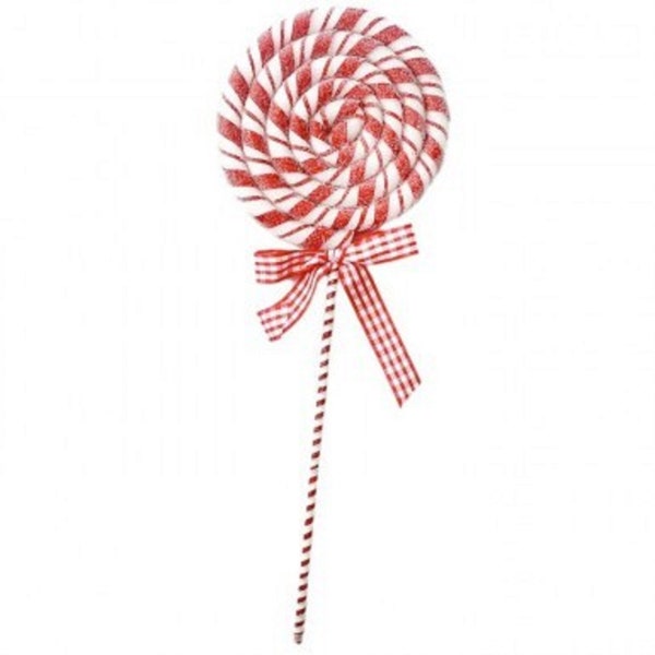 16" Peppermint Lollipop.  Peppermint Lollipop Ornaments. Wreath Supplies. Christmas Decorations. Christmas Peppermint Pick