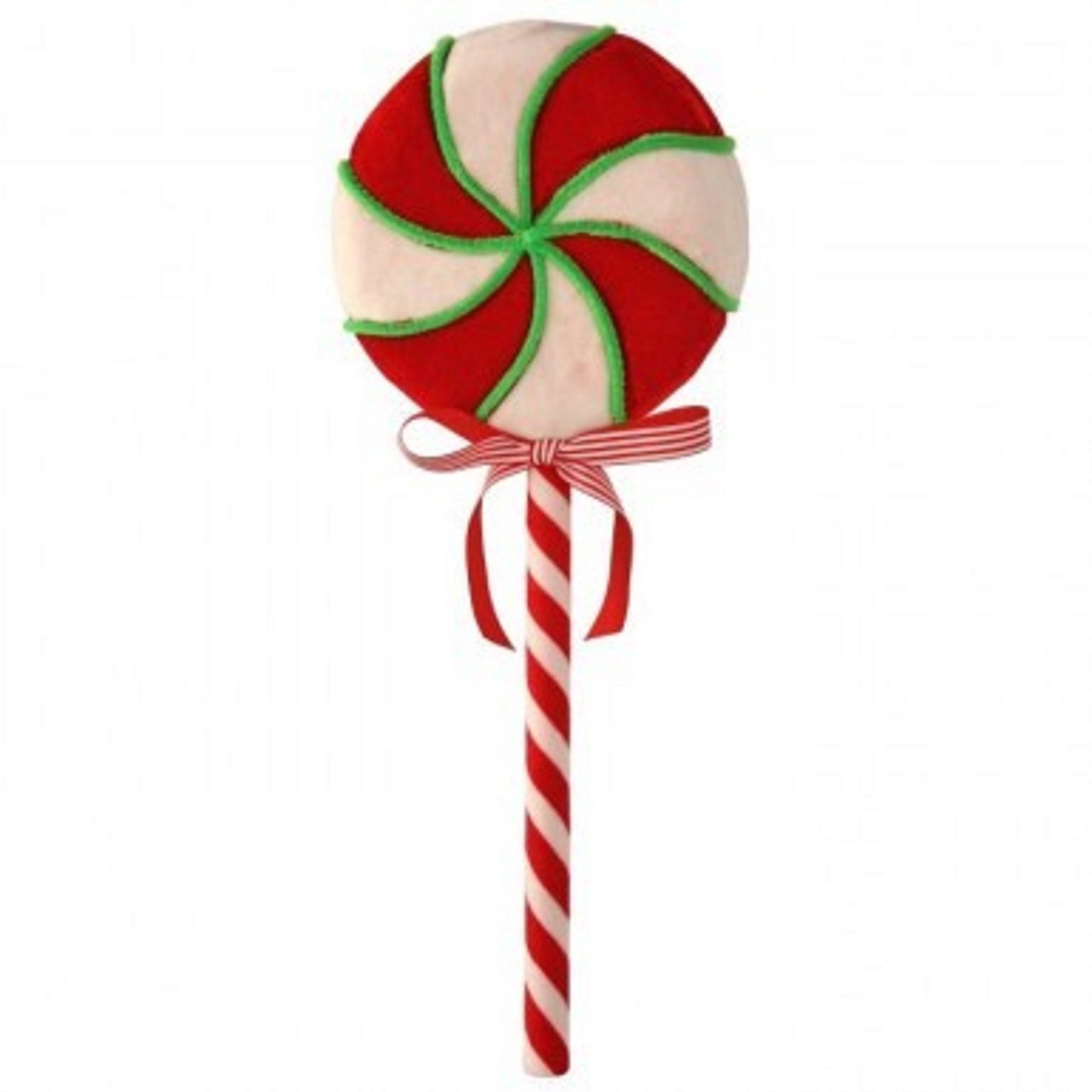 18 Velvet Peppermint Lollipop. Lollipop Ornament. Wreath Etsy