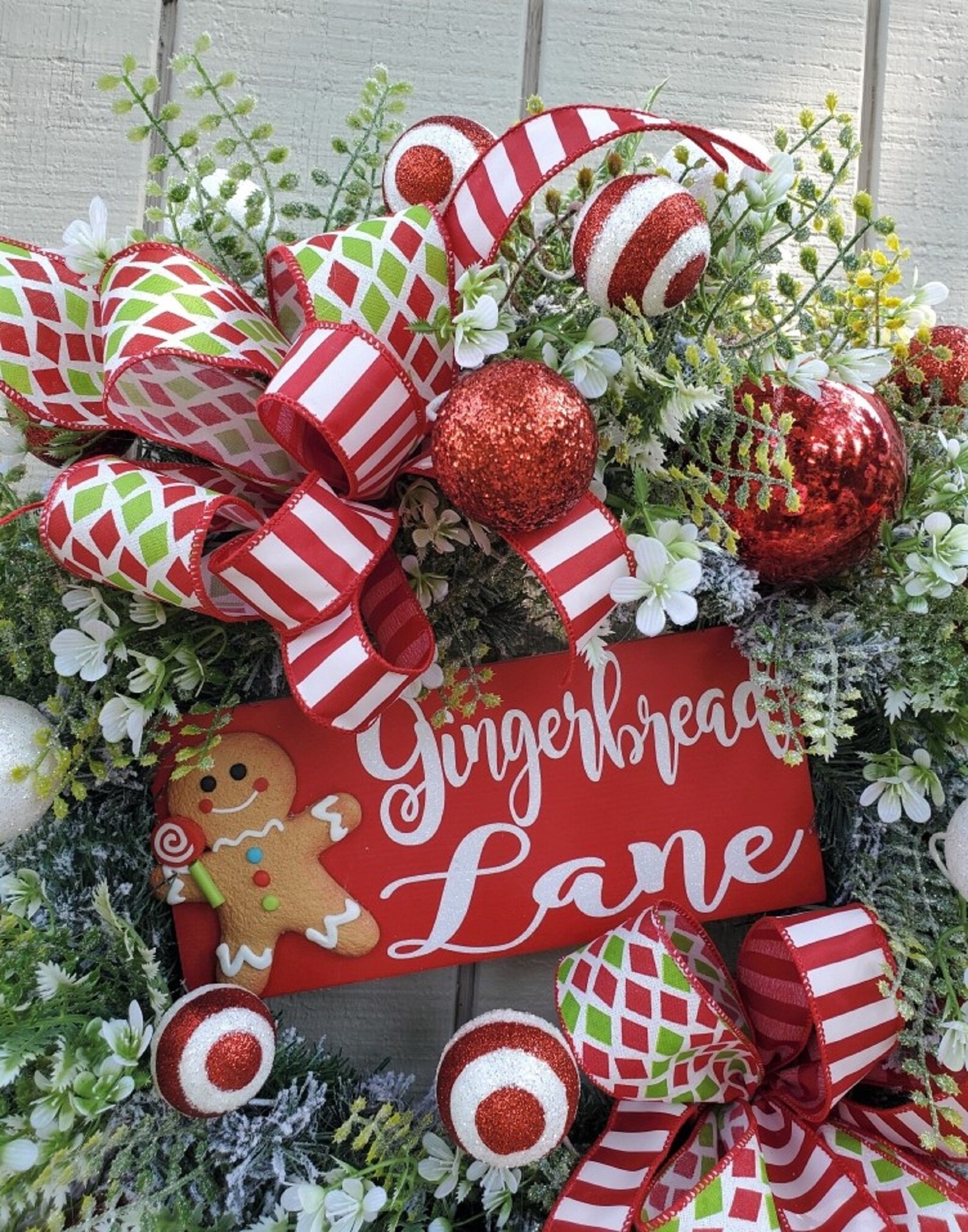 Christmas Wreaths Front Door. Traditional Christmas Wreath. Etsy