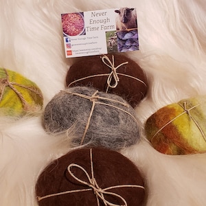 Felted Soap, Great for Gifts, Soap and Washcloth All-In-One, Unique, Handcrafted, Colorful, gift