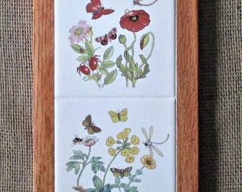 Art Nouveau Shamrock Tiles Plaque Fireplace Kitchen Bathroom Splashback