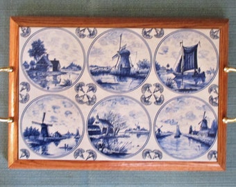 Blue Delft, serving tray, hot plate, cheeseboard, tile trivet, decorative tile, decorative tray, blue delft, holland, tile tray, custom tile