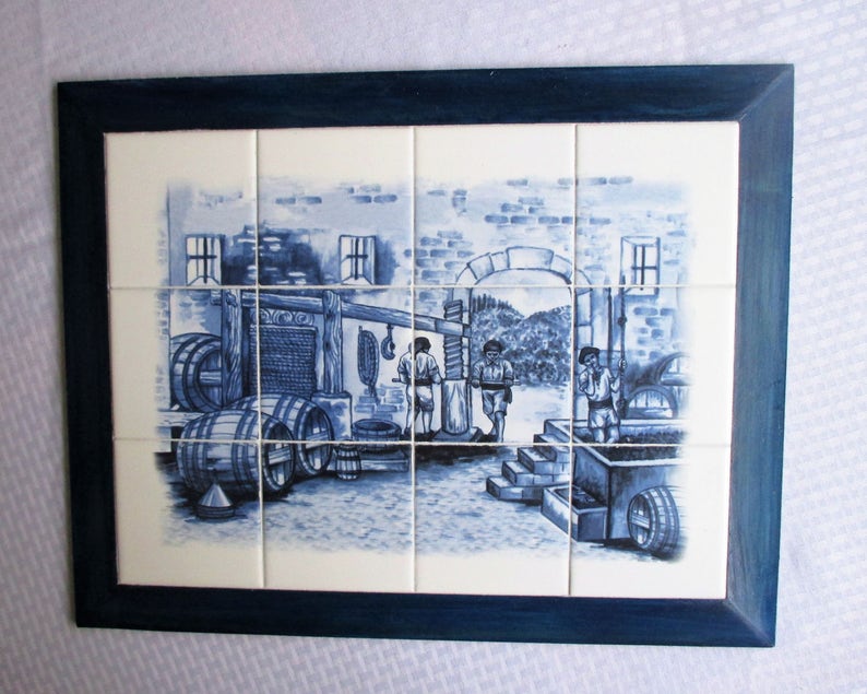 Wine Making Winery Decorative Tile Mural Image 0 1