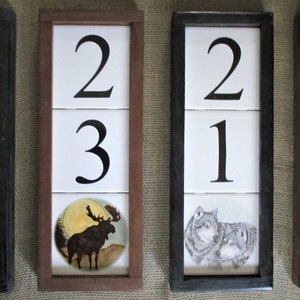 House Address, house numbers, street address, address plaque, address sign, ceramic tile, decorative tile address image 7