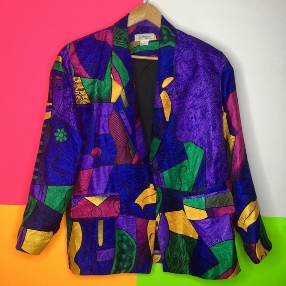 80s Picasso Abstract Blazer