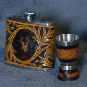 Mini Flask and Shot Glass