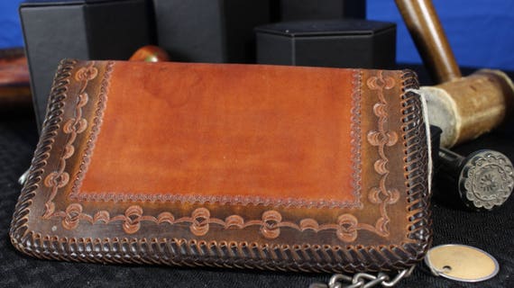 Leder Check Bucheinband Etsy