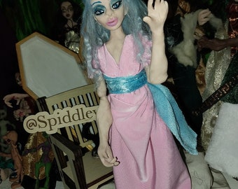 Blue haired fairy OOAK art doll