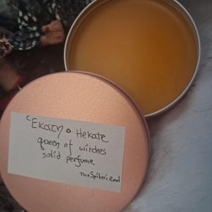 Goddess Hekate queen of witches solid perfume