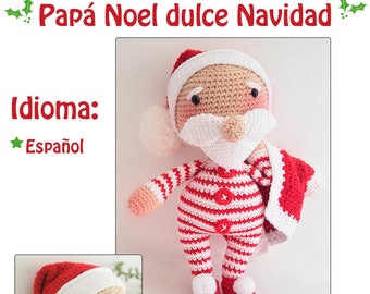 Crochet Santa Claus pattern by JudsAtelier with video tutorials - amigurumi doll pattern - Xmas doll - crochet pattern - St Claus pattern