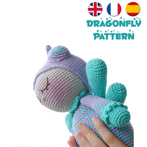 Crochet doll pattern dragonfly amigurumi doll pattern crochet toy pattern crochet doll pattern amigurumi crochet dragonfly pattern soft toy