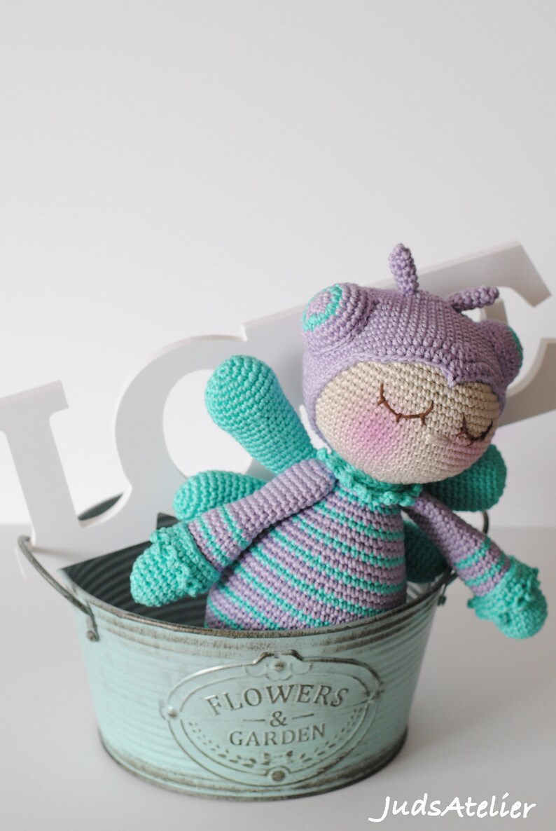 Crochet doll pattern dragonfly amigurumi doll pattern crochet toy pattern crochet doll pattern amigurumi crochet dragonfly pattern soft toy image 7