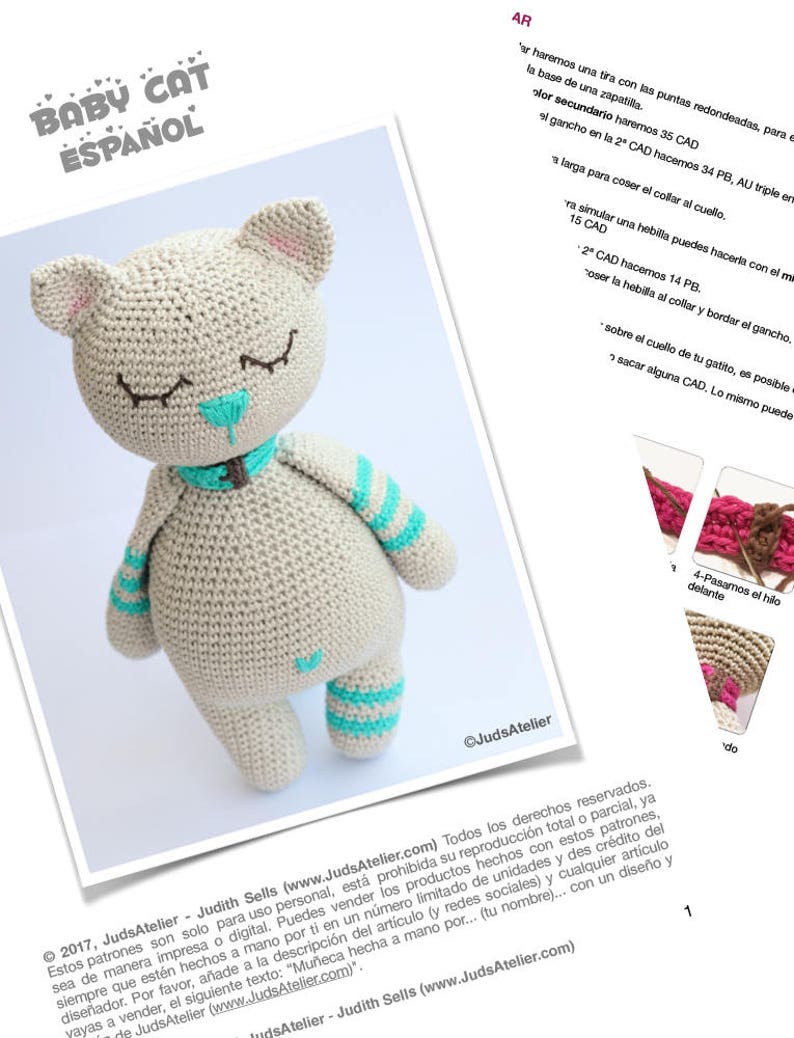 amigurumi pattern cat amigurumi doll pattern amigurumi animals kitten crochet pattern toy pattern crochet Pdf download Cat Pattern Softy