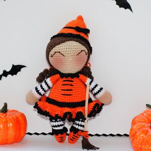 Amigurumi pattern crochet witch doll halloween crochet pattern crochet doll pattern amigurumi doll pattern halloween amigurumi pattern witch