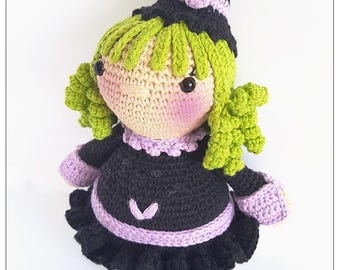 Halloween crochet pattern witch amigurumi pattern crochet toy pattern halloween amigurumi pattern pattern witch halloween crochet doll witch