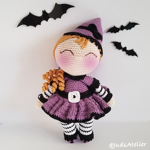 Witch amigurumi pattern crochet toy pattern halloween crochet pattern halloween amigurumi pattern pattern witch halloween crochet doll witch