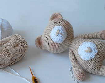 Amigurumi pattern - teddy bear crochet pattern - Amigurumi animal  - crochet amigurumi pattern by JudsAtelier - Fred the teddy bear