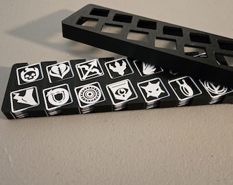 Magic the Gathering Ability Tokens. MTG Ability Counters with Case, 3D Printed, 98 Total