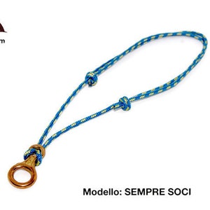 Climber necklace made with technical mountaineering ropes and Ottino Kong