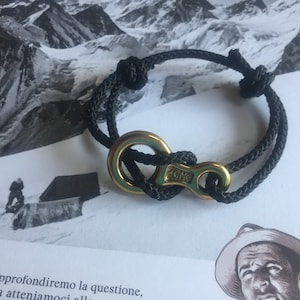 Kletterarmband aus technischem Dyneema-Bergsteigerseil und Ottino Kong