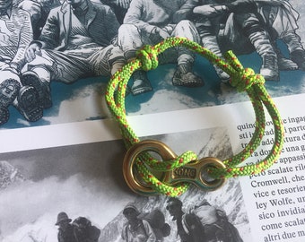 Bracciale climber realizzato con corde tecniche da alpinismo e Ottino Kong