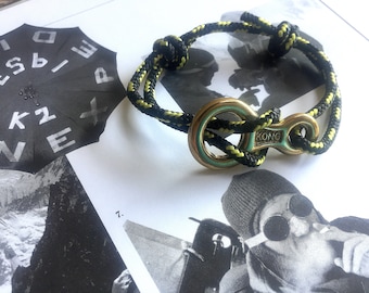 Klimarmband gemaakt met technische bergtouwen en Ottino Kong