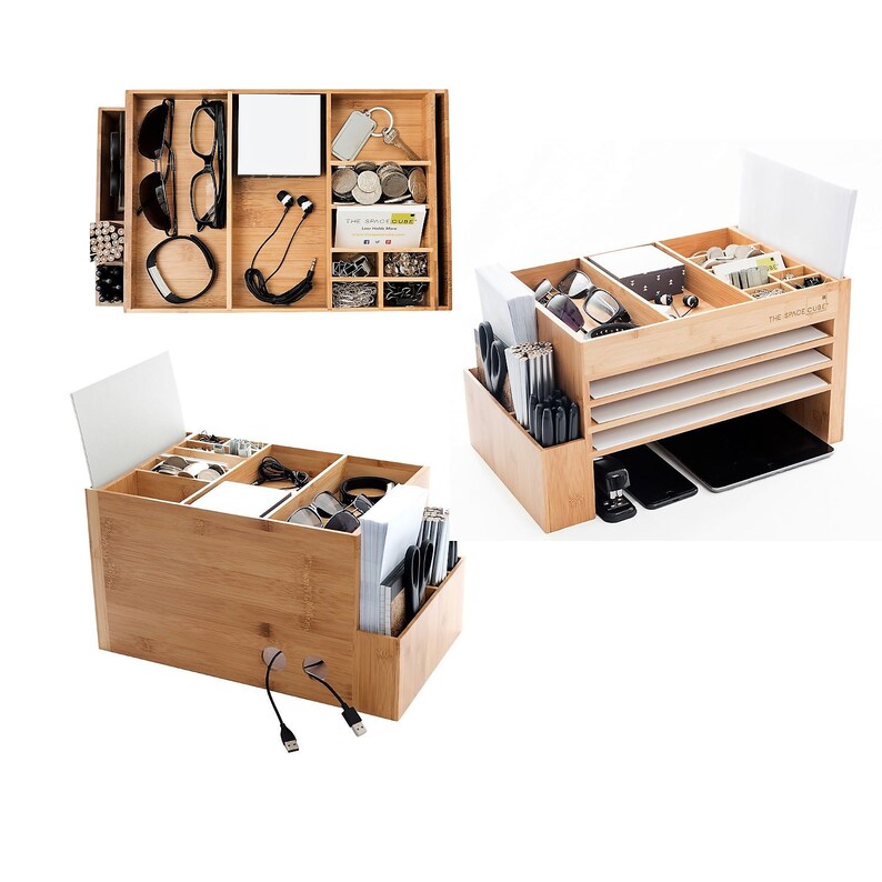 Cord Organiser Tech Accessories Storage Smart Phone Holder Image 0