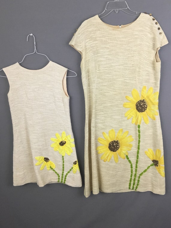 mommy and me sunflower dresses