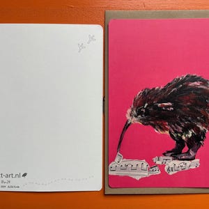 Artcard di un Kiwi
